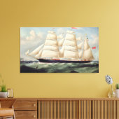 Clipper Barque "Clendovey" (olie op doek) Canvas Afdruk (Insitu (Woonkamer))