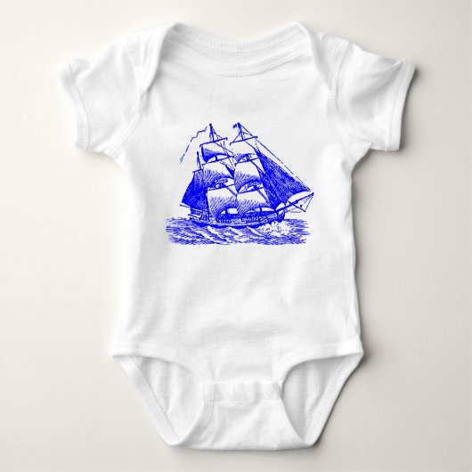 Clipper - blauw romper (Voorkant)