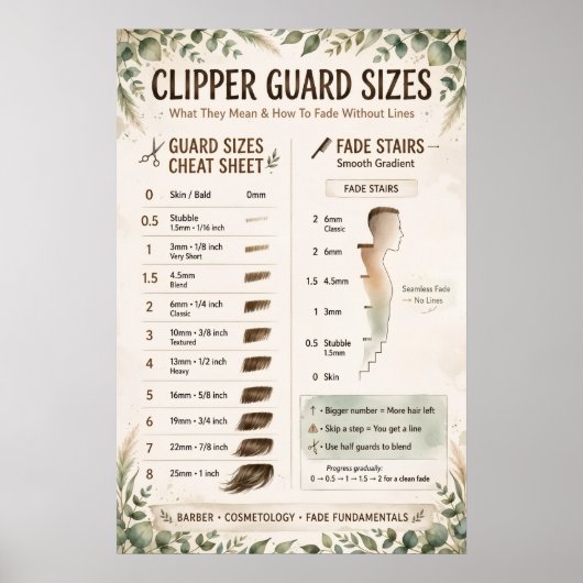 Clipper Guard Maten Grafiek Poster (Voorkant)