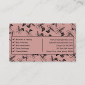 Clipper Kam Blower QR Code Haarsalon Visitekaartje (Achterkant)