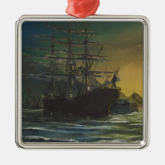 Clipper Metalen Ornament (Voorkant)