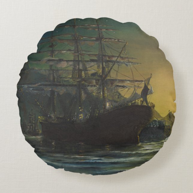 Clipper Rond Kussen (Voorkant)