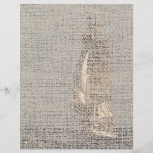 Clipper Sailing Ship Letterhead (Voorkant)