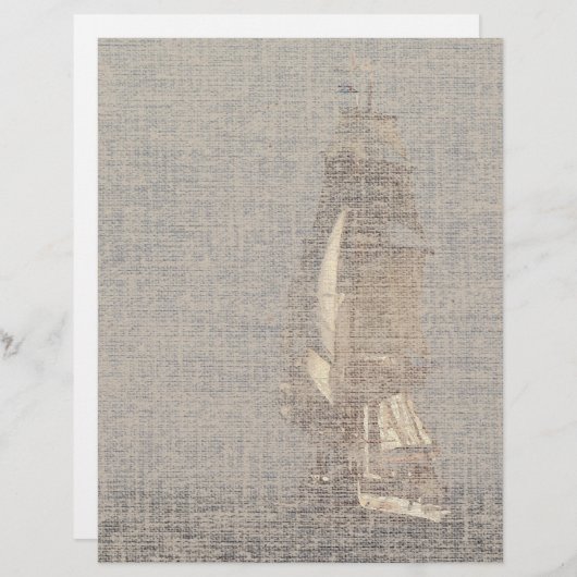 Clipper Sailing Ship Letterhead (Voorkant / Achterkant)