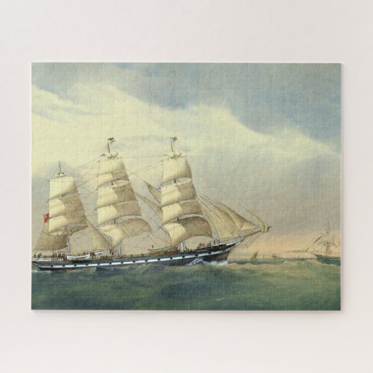 Clipper Schip De Helen Pembroke 1870 Legpuzzel (Horizontaal)