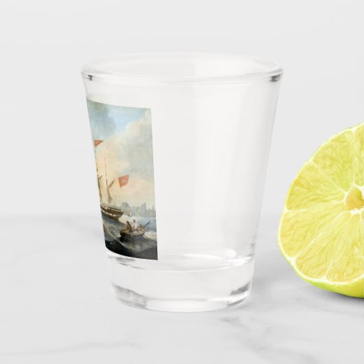 Clipper Schip de Marshall 1847 Shot Glas (Rechts)