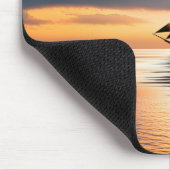 Clipper schip op maanverlichte oceaan muismat (Hoek)