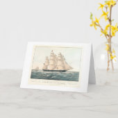 Clipper schip "Vliegende Wolk" (0397A) Kaart (Gele Bloem)