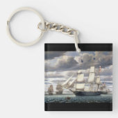 Clipper Schip Zuiderkruis 1851 Sleutelhanger (voorkant)