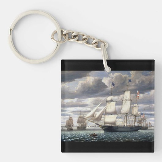 Clipper Schip Zuiderkruis 1851 Sleutelhanger (voorkant)
