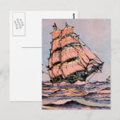 Clipper Ship Ann McKim Briefkaart (Voorkant / Achterkant)