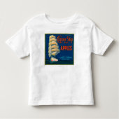 Clipper Ship Apple Label (groen) - Cashmere, WA Kinder Shirts (Voorkant)