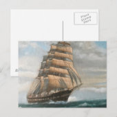 Clipper Ship Briefkaart (Voorkant / Achterkant)