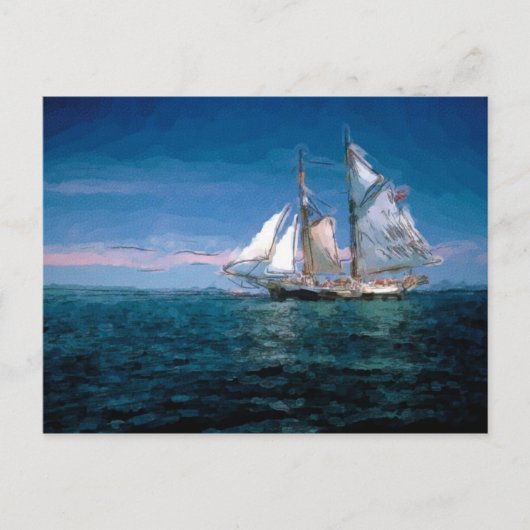 Clipper Ship Briefkaart (Voorkant)
