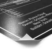 Clipper Ship Flying Cloud - Blauwdruk PDF Foto Afdruk (Hoek)