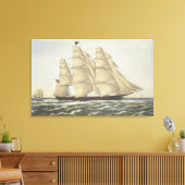 Clipper Ship, Flying Cloud Canvas Afdruk (Insitu (Woonkamer))