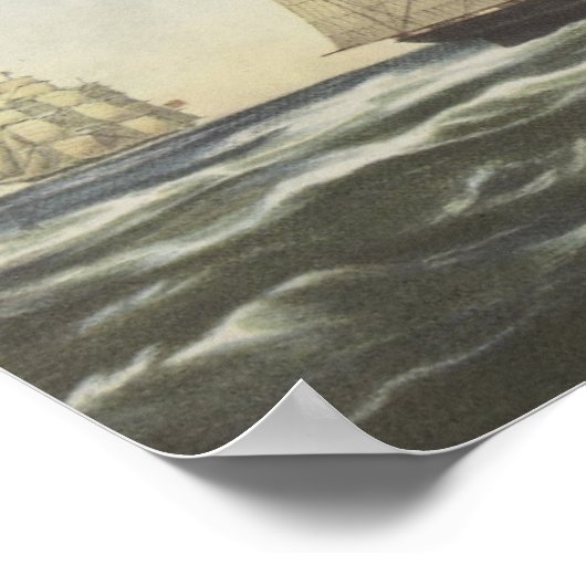 Clipper Ship, Flying Cloud Poster (Hoek)