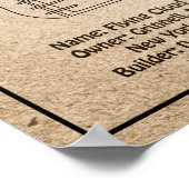 Clipper Ship Flying Cloud - Scheepsblauwdruk SD Poster (Hoek)