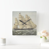 Clipper Ship, Flying Cloud Vierkante Klok (Huis)