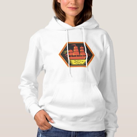 Clipper Ship Hoodie (Voorkant)
