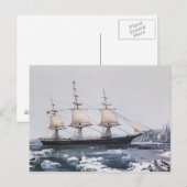 Clipper Ship "Red Jacket" Briefkaart (Voorkant / Achterkant)