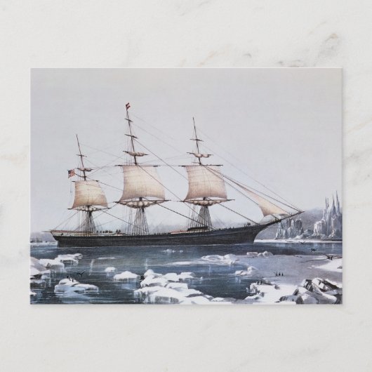 Clipper Ship "Red Jacket" Briefkaart (Voorkant)