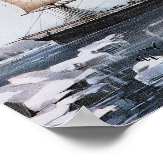 Clipper Ship "Red Jacket" Poster (Hoek)