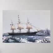 Clipper Ship "Red Jacket" Poster (Voorkant)