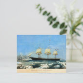 Clipper Ship Rode jas 1854 Briefkaart (Staand voorkant)