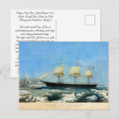 Clipper Ship Rode jas 1854 Briefkaart (Voorkant / Achterkant)