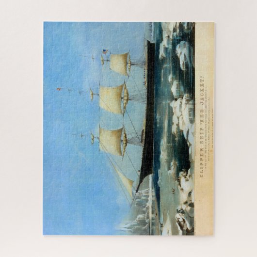 Clipper Ship Rode jas 1854 Legpuzzel (Verticaal)