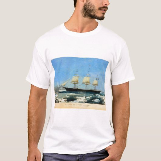 Clipper Ship Rode jas 1854 T-shirt (Voorkant)