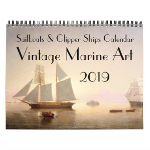 Clipper Ship Sailboat Yachts 2019 Agenda Kalender