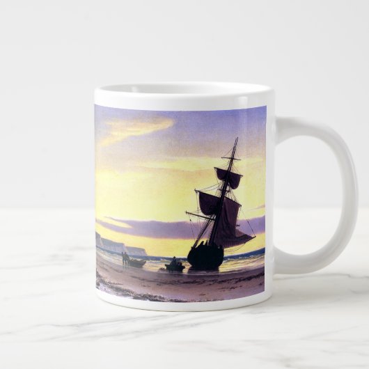 Clipper Ship Sunset Light Bradford Marine Art Mok (Rechts)