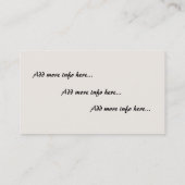 Clipper Ship Sunset Ocean Beach Visitekaartjes (Achterkant)