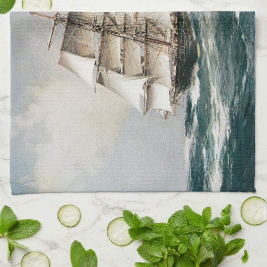 Clipper Ship Torrens Theedoek (Gevouwen)