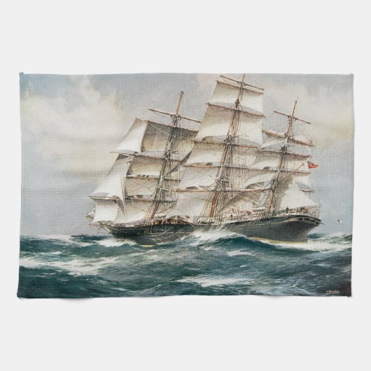 Clipper Ship Torrens Theedoek (Horizontaal)