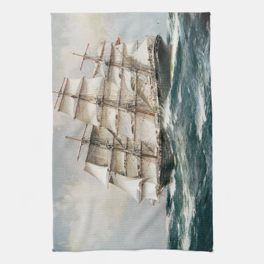 Clipper Ship Torrens Theedoek (Verticaal)