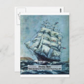 Clipper Ship Western Shore Briefkaart (Voorkant / Achterkant)