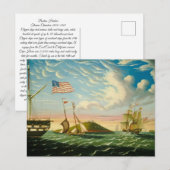 Clipper Ships Boston Harbour 1800s Briefkaart (Voorkant / Achterkant)