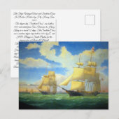 Clipper Ships Fitz Henry Lane 1853 Briefkaart (Voorkant / Achterkant)