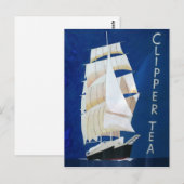 Clipper Tea  adverteren poster Briefkaart (Voorkant / Achterkant)