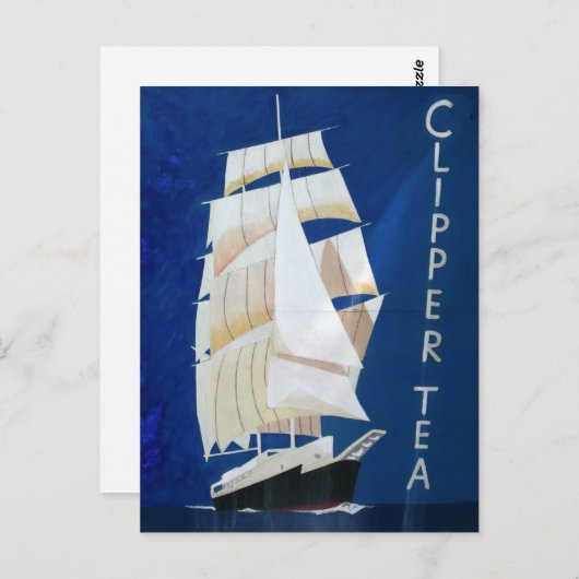 Clipper Tea  adverteren poster Briefkaart (Voorkant / Achterkant)