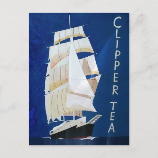 Clipper Tea  adverteren poster Briefkaart (Voorkant)