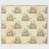 Clipper-verzending op crème Cadeaupapier (Vlak)