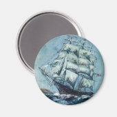 Clipper verzendt Westerne producten zonder tekst Magneet (Voorkant / Achterkant)