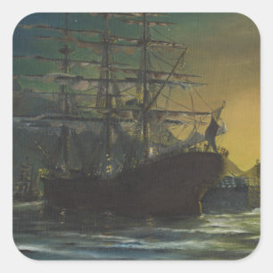 Clipper Vierkante Sticker