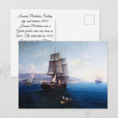 Clipper Zeilschip en Stoomboot 1900's Briefkaart (Voorkant / Achterkant)