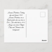 Clipper Zeilschip en Stoomboot 1900's Briefkaart (Achterkant)