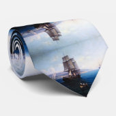 Clipper Zeilschip en Stoomboot 1900's Stropdas (Opgerold)